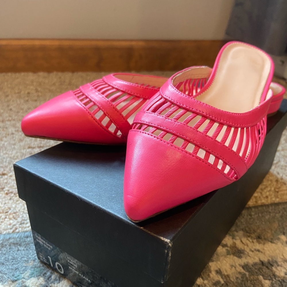 J Crew Leather Cage Gwen Mule